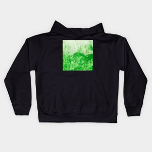 Green watercolor gradient design Kids Hoodie